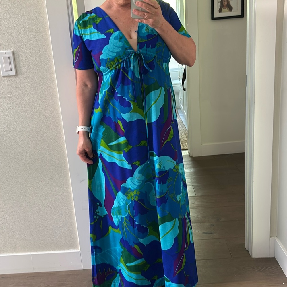 Vintage Kimo's Polynesian Shop Made in Hawaii Maxi Dress